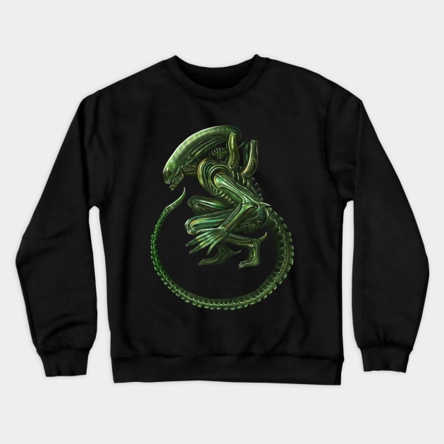 Xenomorph Crewneck Sweatshirt by Magical Forest